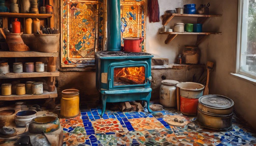 malowanie pieca kaflowego