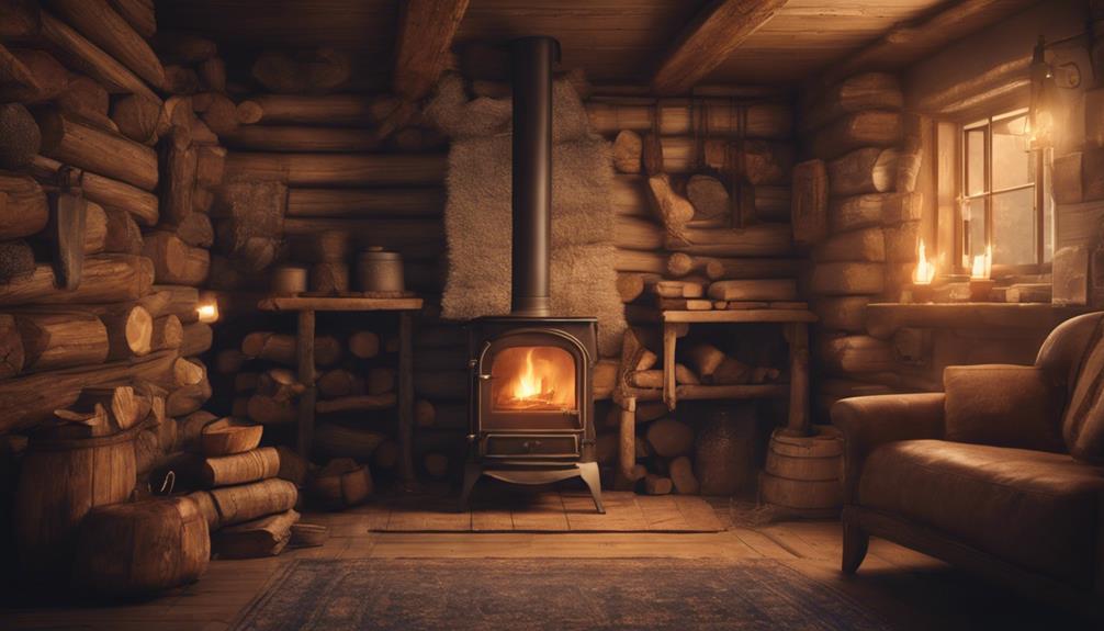 spalanie drewna w piecu