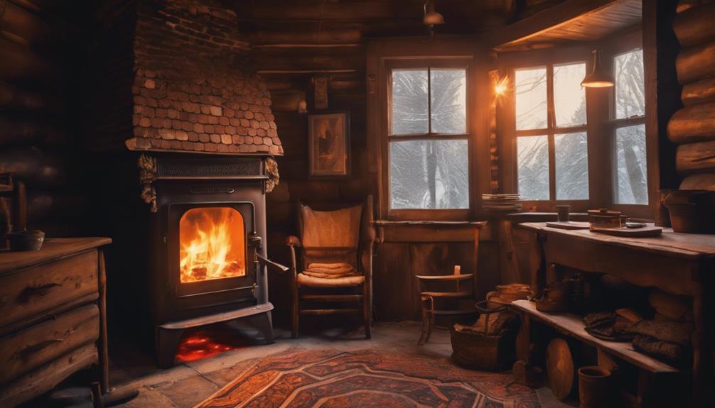 spalanie w piecu kaflowym